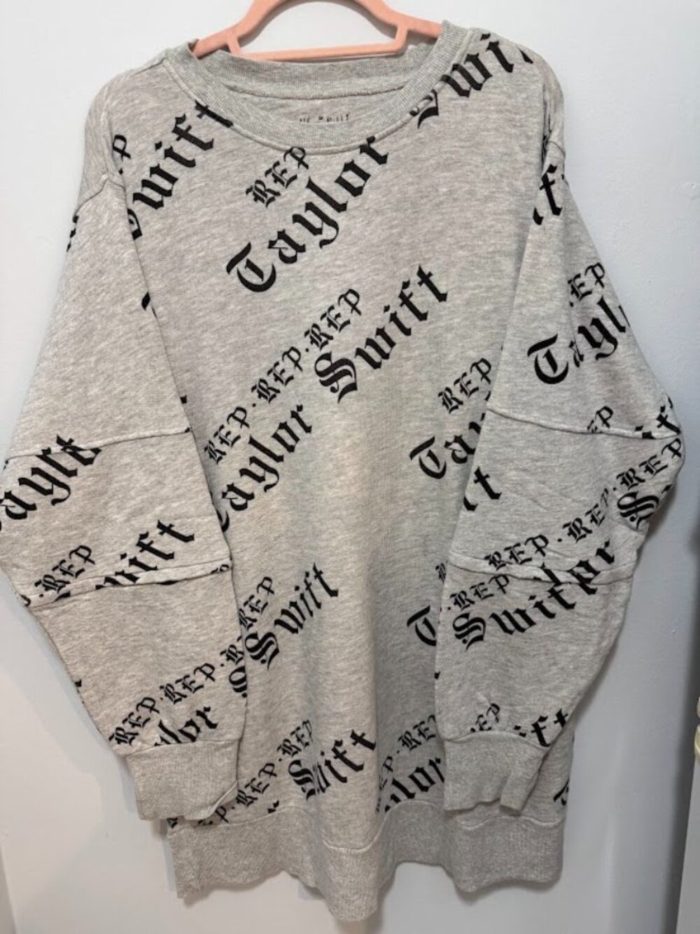 Reputation Grey Zip Sleeve Top